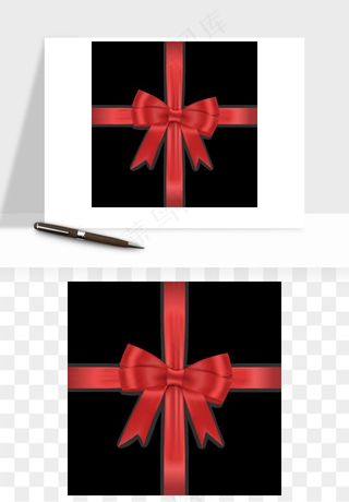 蝴蝶结丝带彩带矢量png免抠