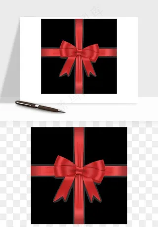 蝴蝶结丝带彩带矢量png免抠