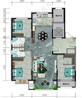 户型渲染户型渲染地产折页