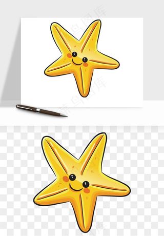 卡通小星星五角星闪光png免抠