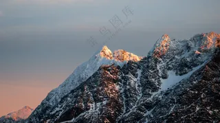 壮观的雪山风景