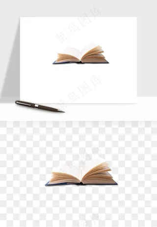 翻开书籍打开书本png免抠