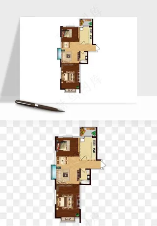 楼盘户型建筑图png免抠