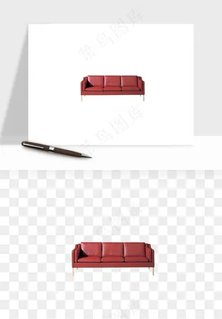 现代沙发家具png免抠