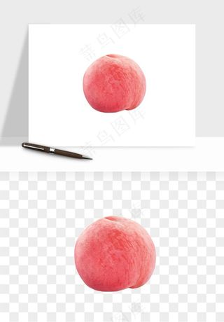 桃子油桃黄桃水果png免抠