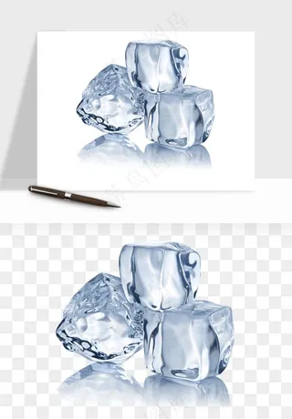 冰块清爽png免抠