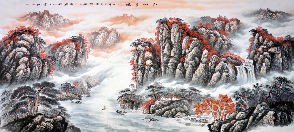 鸿运当头喷绘原图