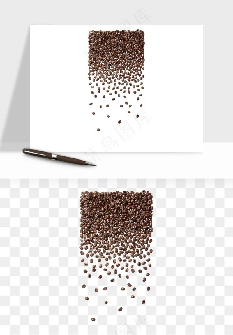 咖啡豆png免抠