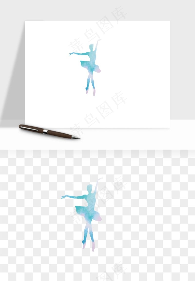 跳舞芭蕾女孩png免抠