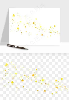 卡通小星星五角星闪光png免抠