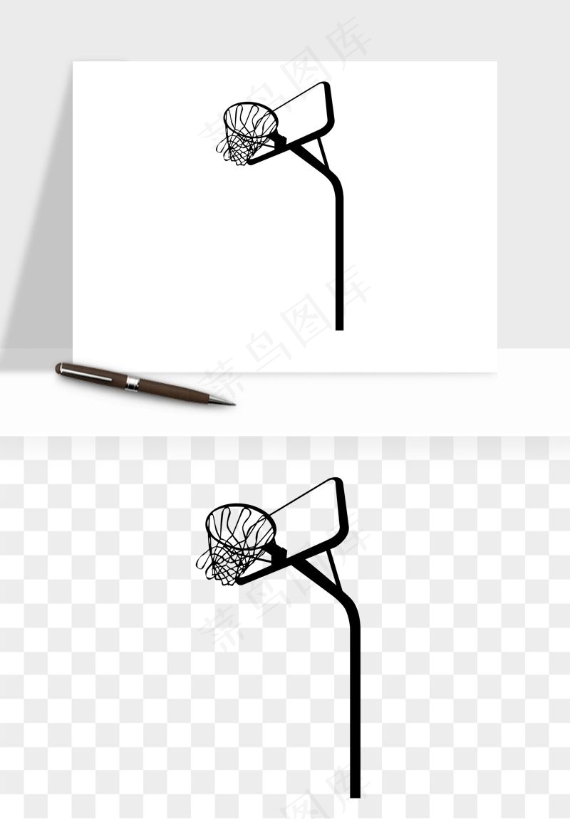 篮球篮球架png免抠