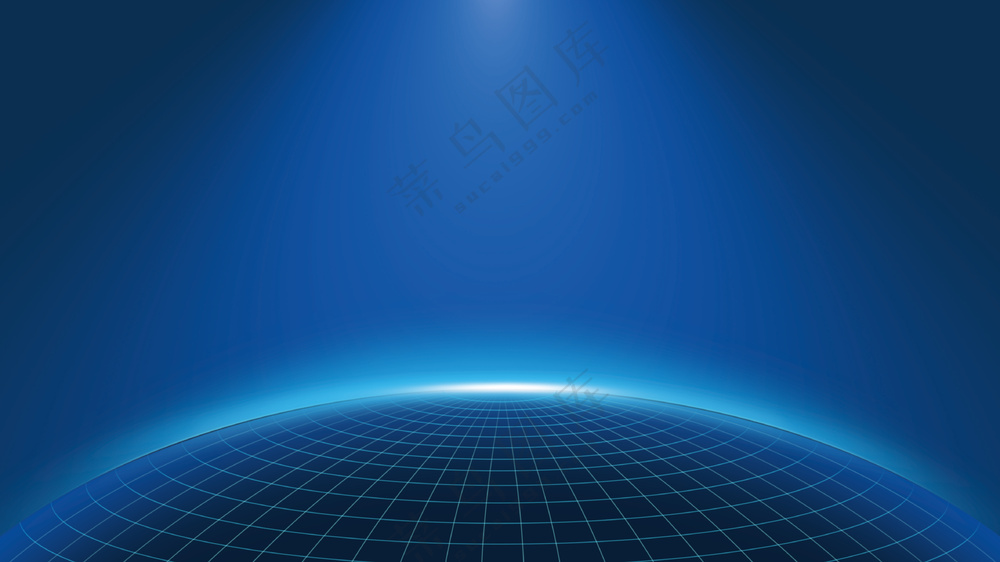 科技风蓝色星球线条背景