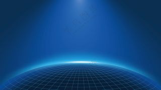 科技风蓝色星球线条背景