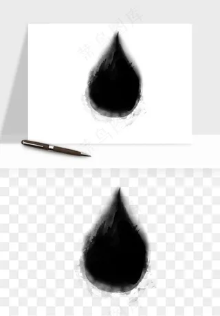 墨迹水墨圆圈圆环边框