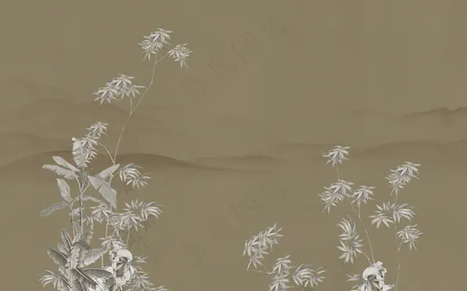 蒲公英高清中式壁画011