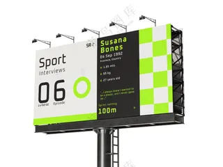 户外广告招牌海报样机30