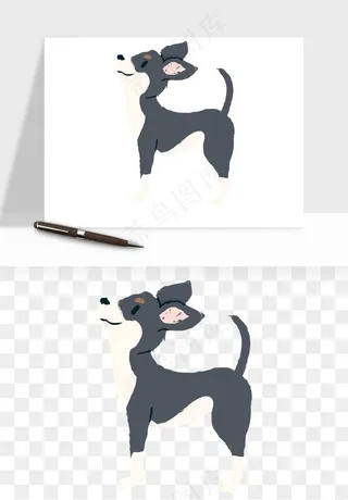 手绘狗狗宠物png免抠