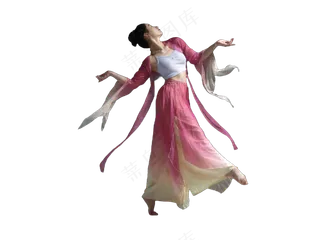 png免抠古装舞蹈人物