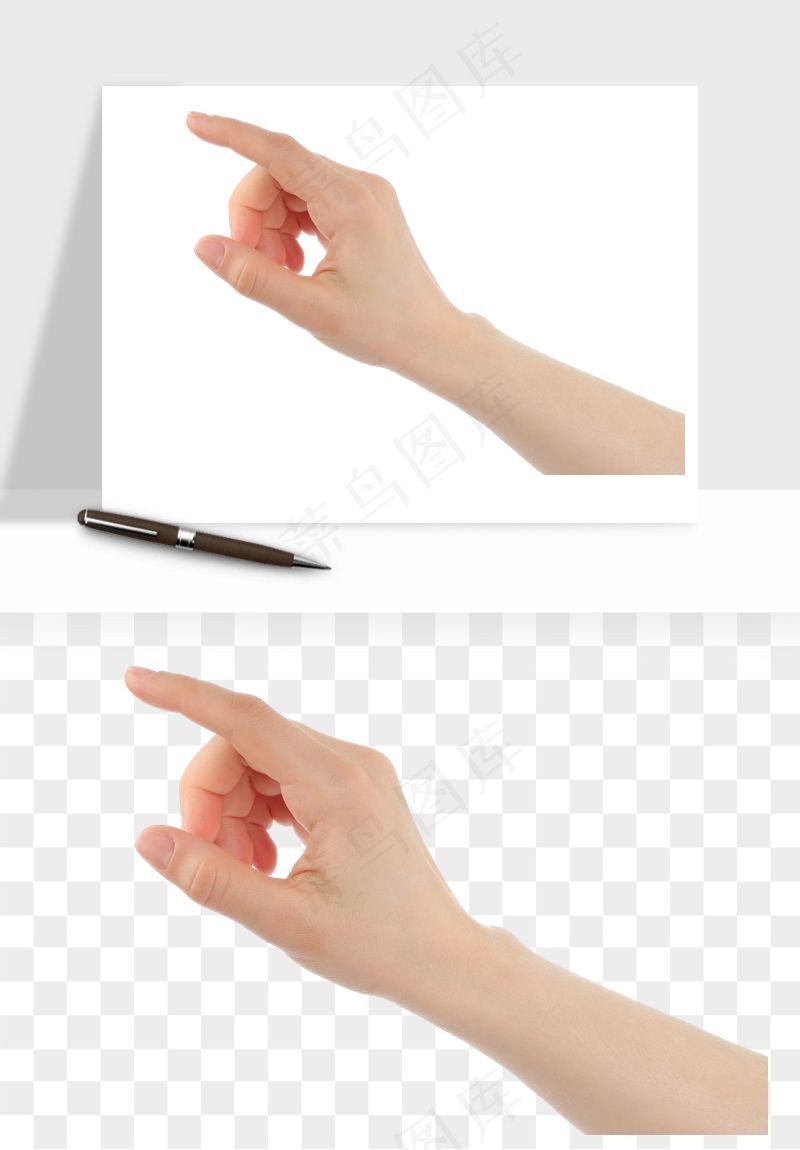 手势手部动作手指png免抠