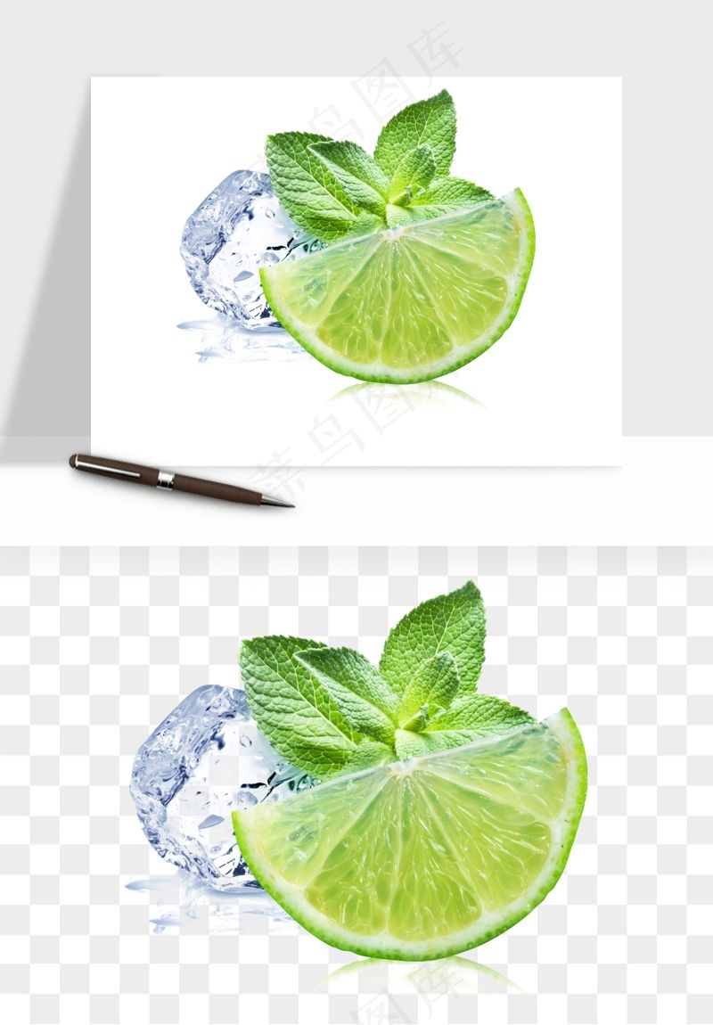 冰块清爽png免抠