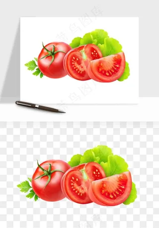 西红柿番茄圣女果png免抠