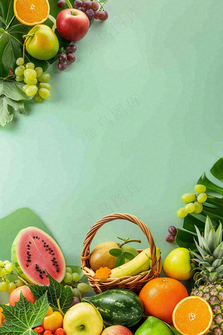 农林蔬果生鲜店水果店蔬菜店背景