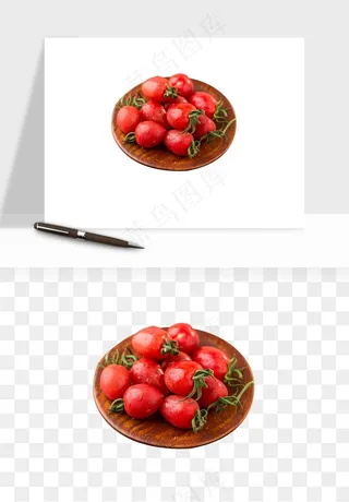西红柿番茄圣女果png免抠