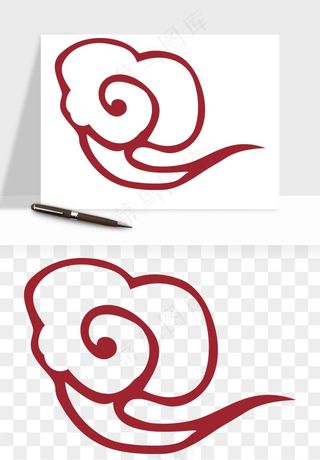 国潮祥云矢量png免抠