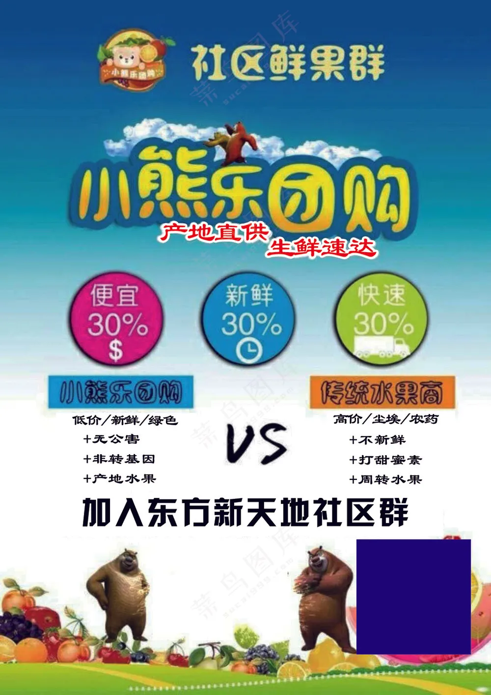 社区团购海报