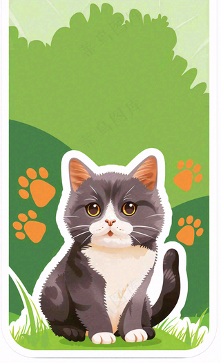 宠物常识宠物攻略猫狗卡通插画背景