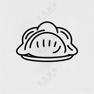 简单饺子简笔画图案