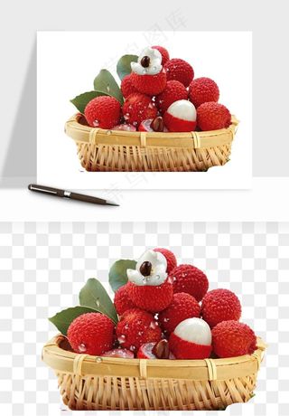 荔枝妃子笑水果png免抠