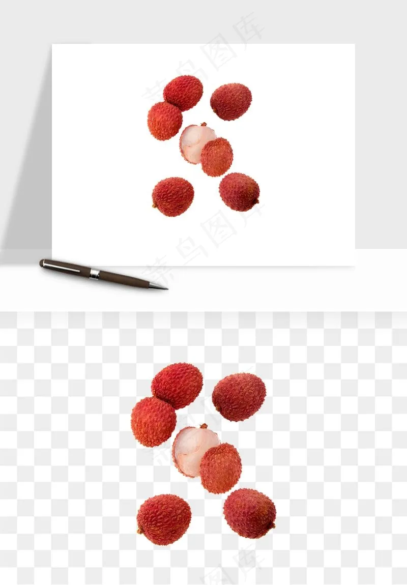 荔枝妃子笑水果png免抠