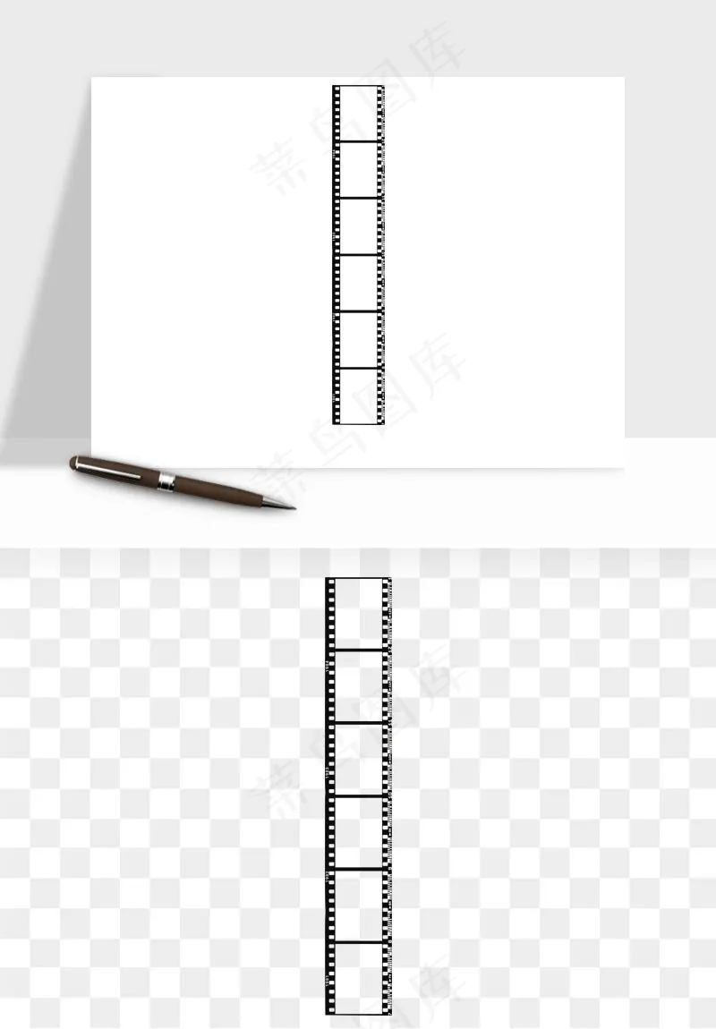 电影黑胶胶片元素png免抠