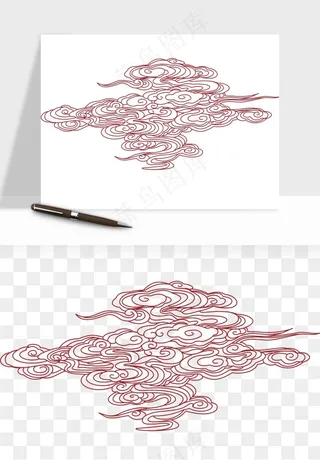 国潮祥云矢量png免抠