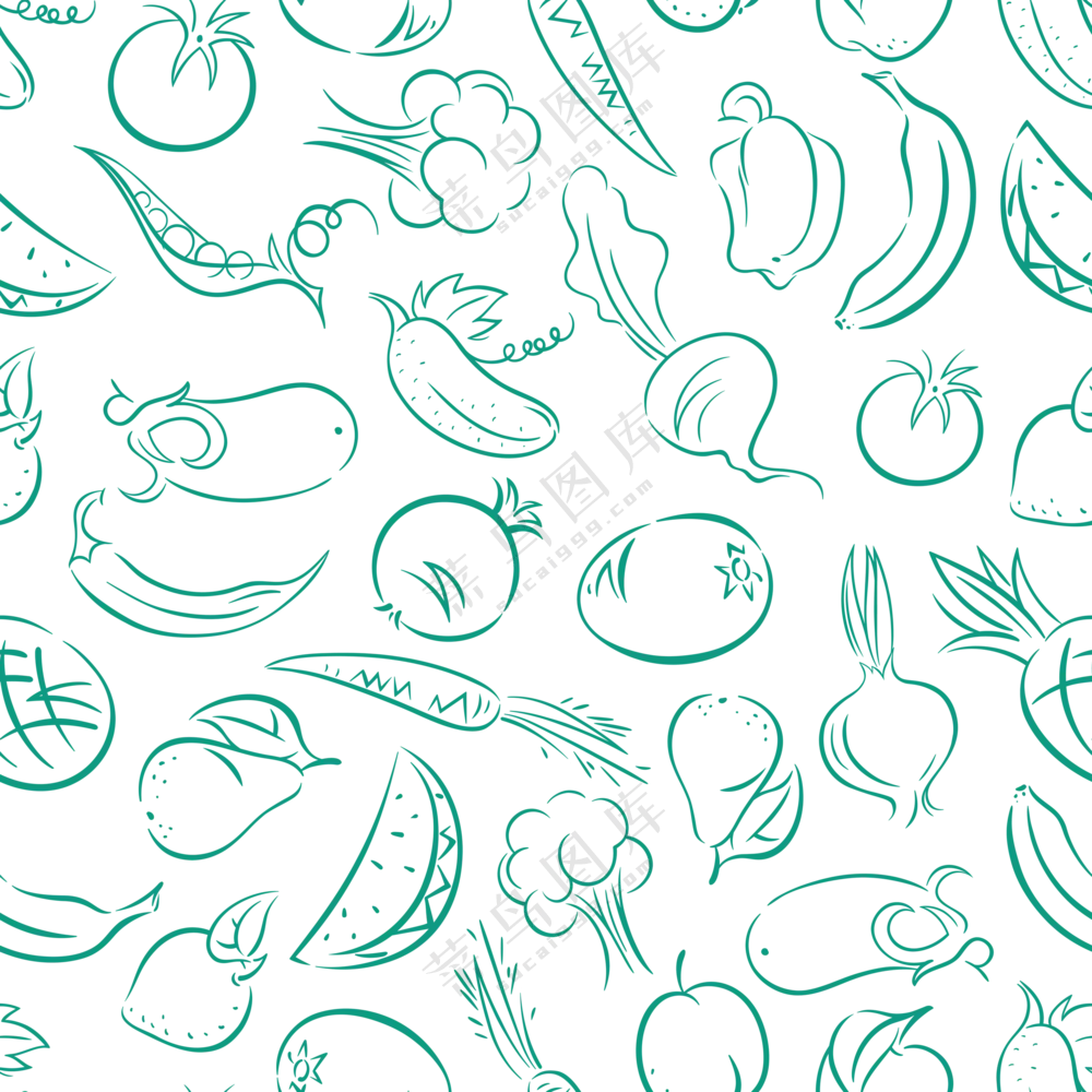 胡萝卜茄子等手绘蔬菜免抠图片素材