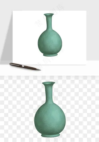 花瓶摆件陶瓷png免抠