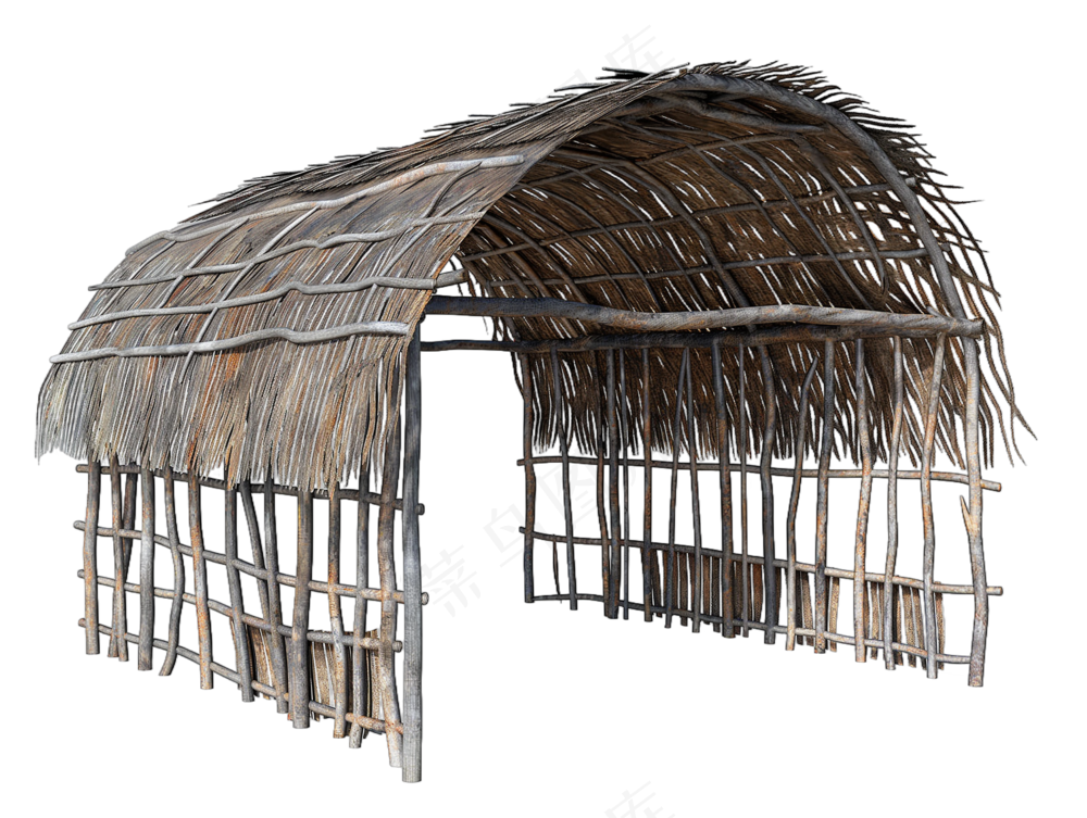 png免抠古代木构临时建筑
