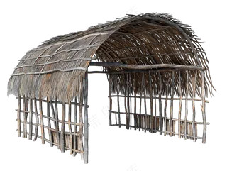 png免抠古代木构临时建筑