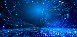 数码科技线光几何背景