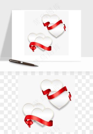 蝴蝶结丝带彩带矢量png免抠