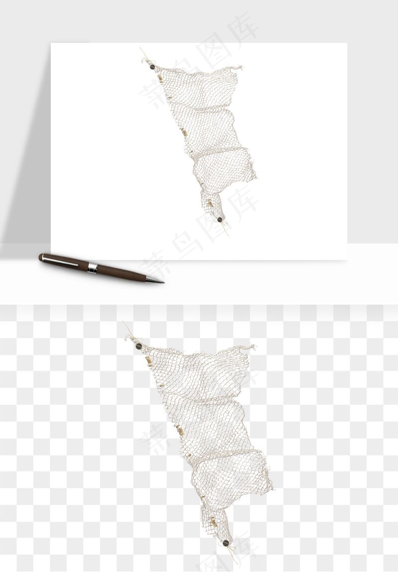 渔网捕鱼工具渔具png免抠