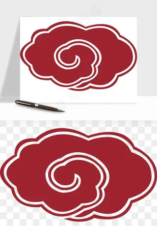 国潮祥云矢量png免抠