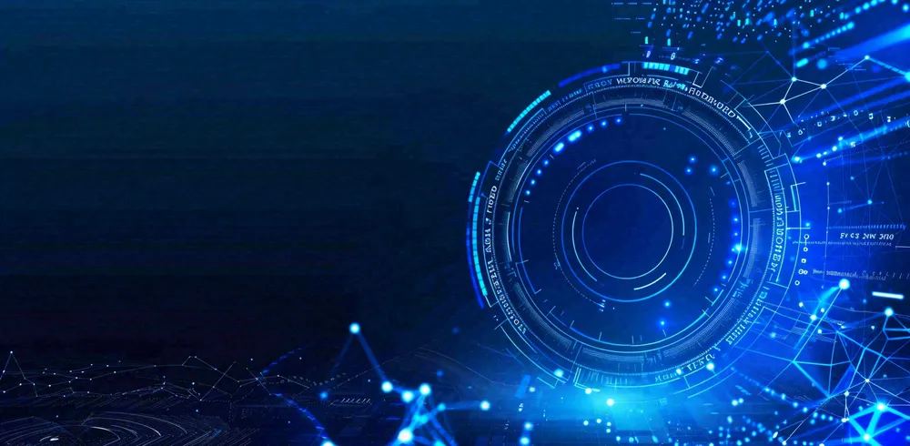 数码科技线光几何背景