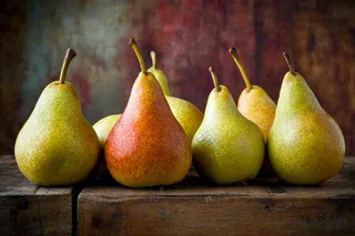 新鲜水果梨子摄影图