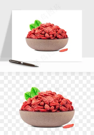 枸杞养生中药png免抠