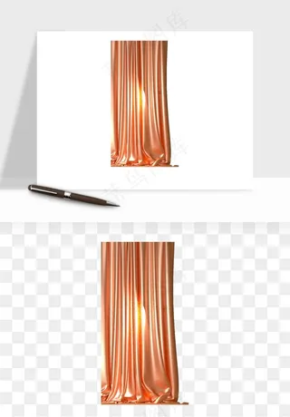 窗帘幕布帷幕png免抠