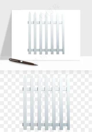 手绘围栏护栏栅栏png免抠