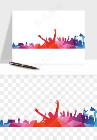 毕业季同学青春人物剪影png免抠