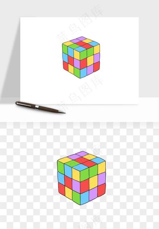 游戏魔方玩具png免抠